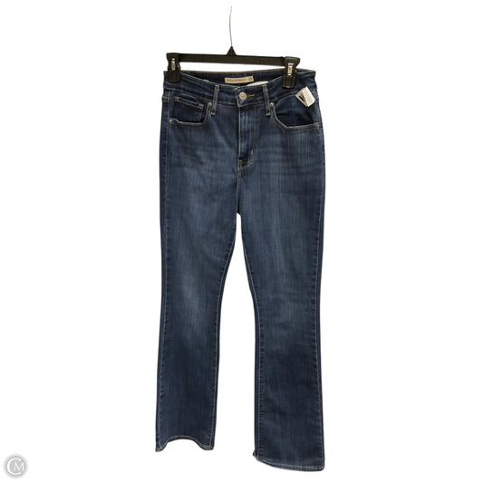 Jeans Straight By Levis In Blue Denim, Size: 8