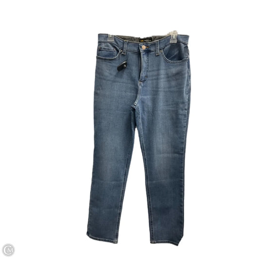 Jeans Straight By Lee In Blue Denim, Size: 10