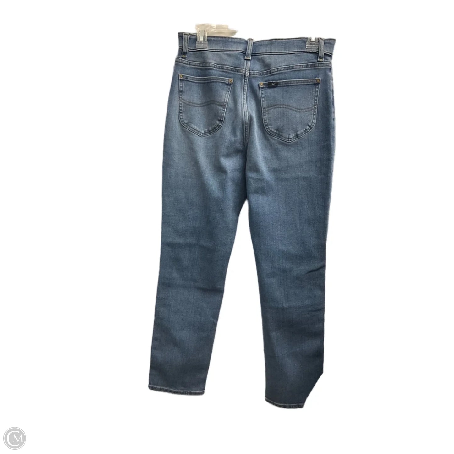 Jeans Straight By Lee In Blue Denim, Size: 10