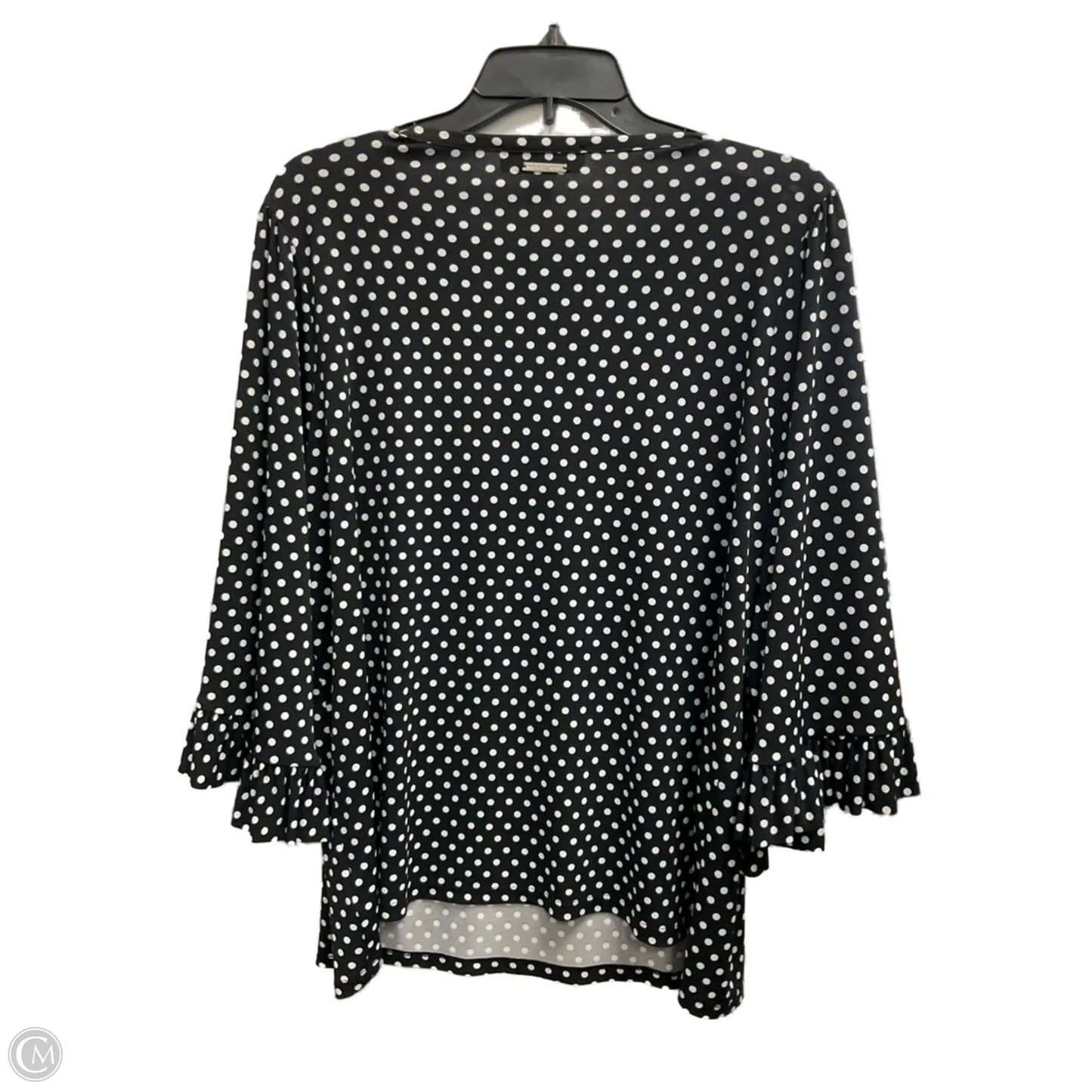 Top Short Sleeve By Michael By Michael Kors In Polkadot Pattern, Size: Xl