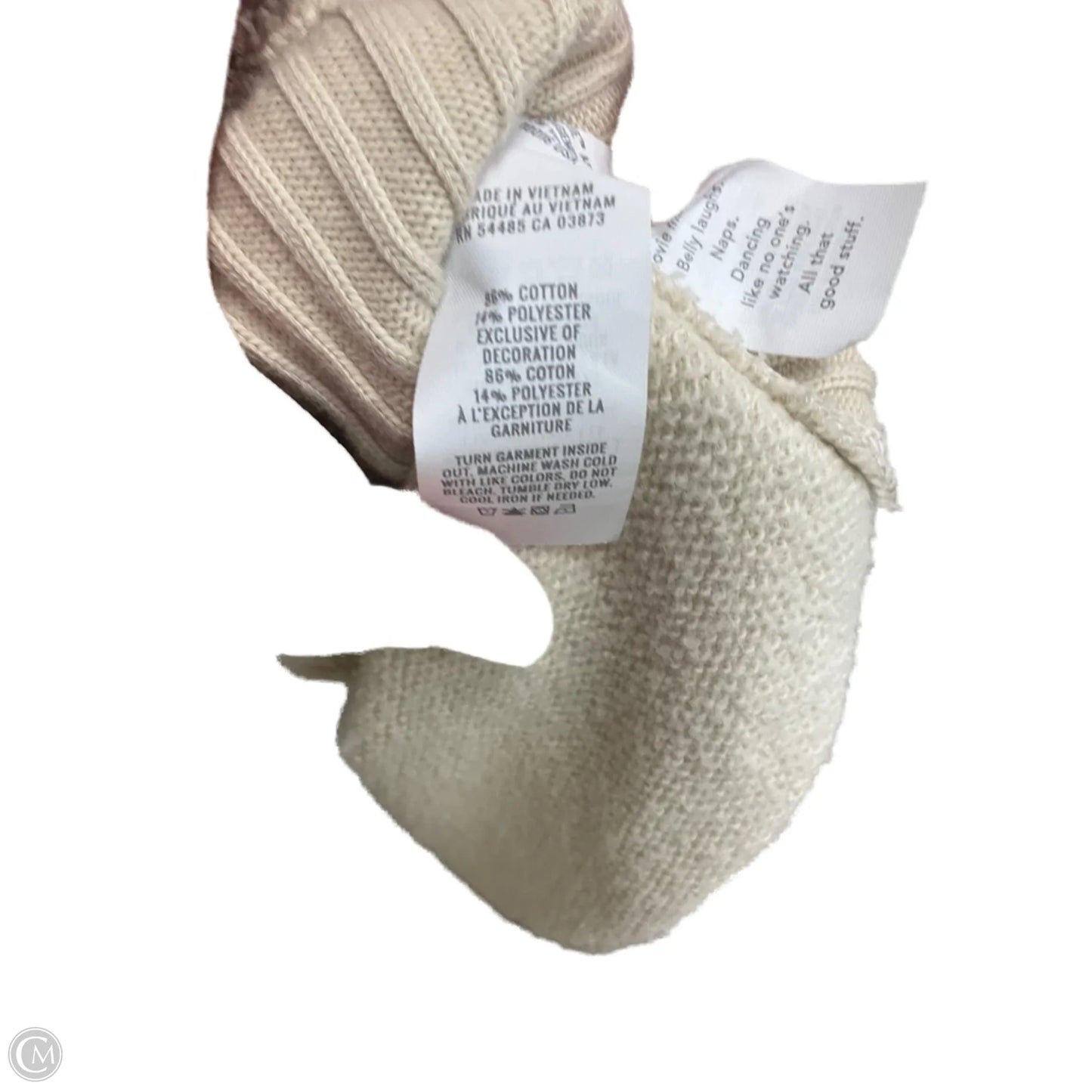 Sweatshirt Collar By Aerie In Cream, Size: Xs