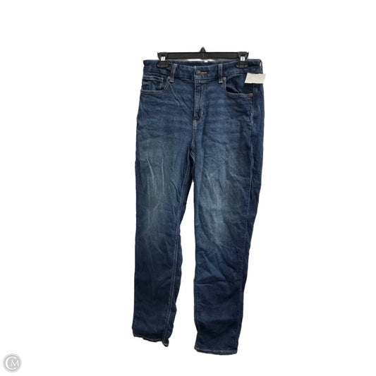 Jeans Straight By American Eagle In Blue Denim, Size: 8