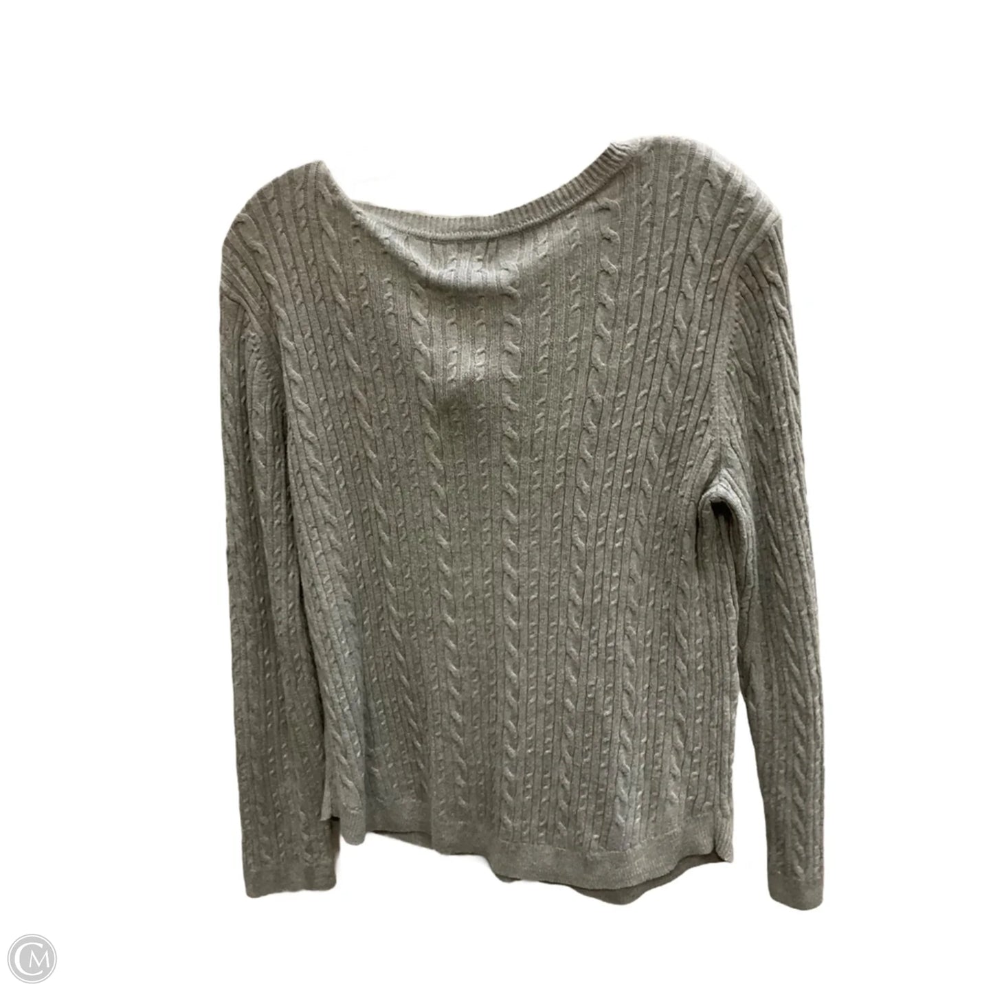 Sweater By Croft And Barrow In Grey, Size: L