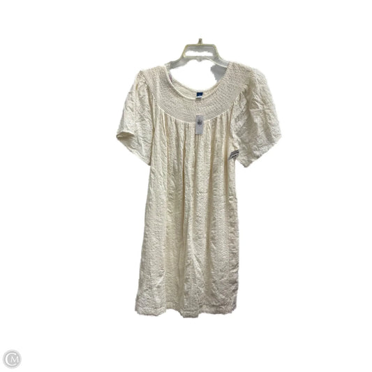 Dress Casual Midi By Old Navy In Cream, Size: M