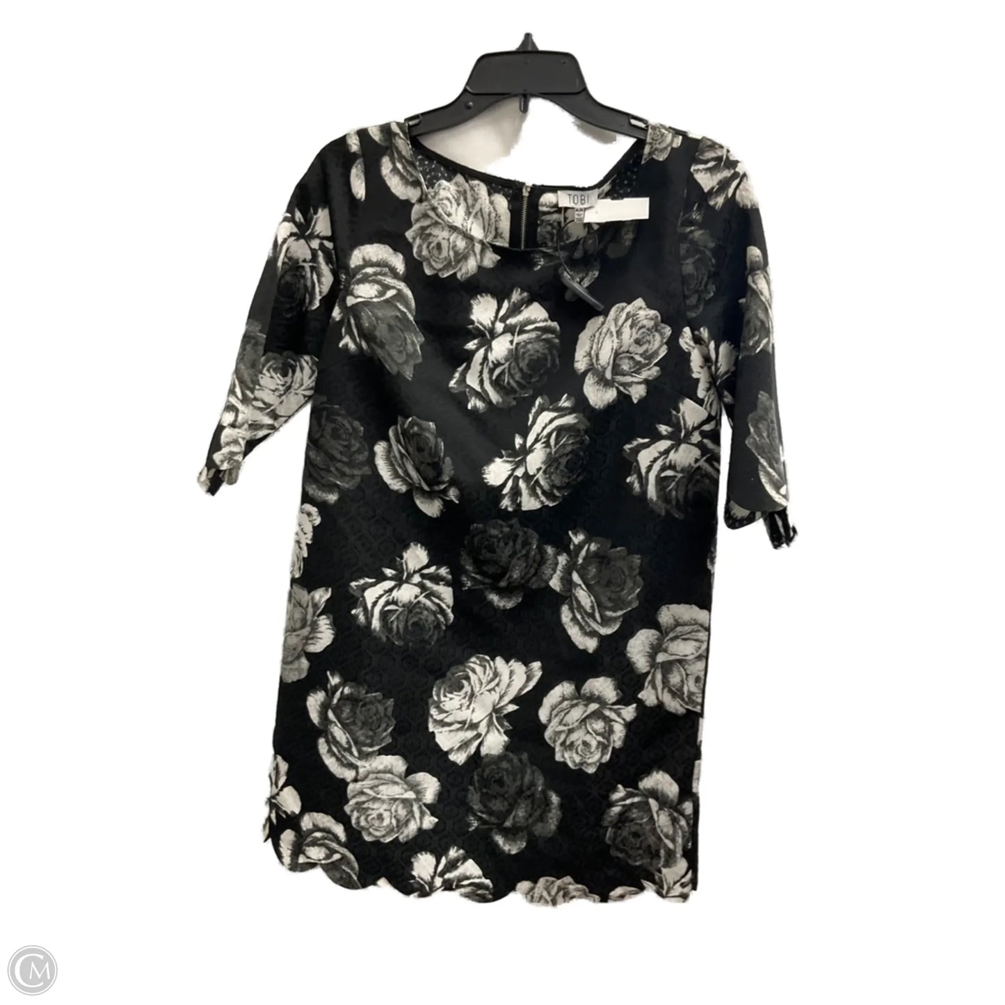 Dress Casual Midi By Tobi In Black & White, Size: M