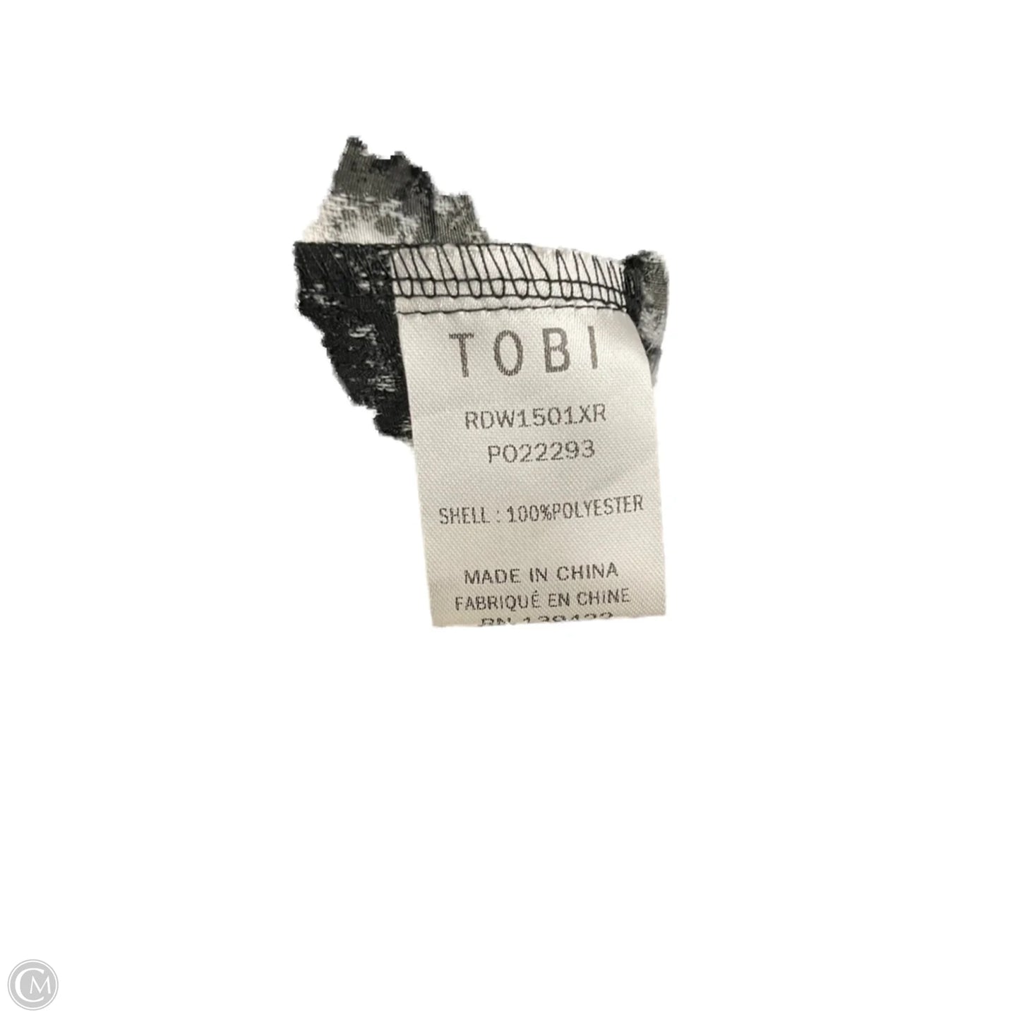 Dress Casual Midi By Tobi In Black & White, Size: M