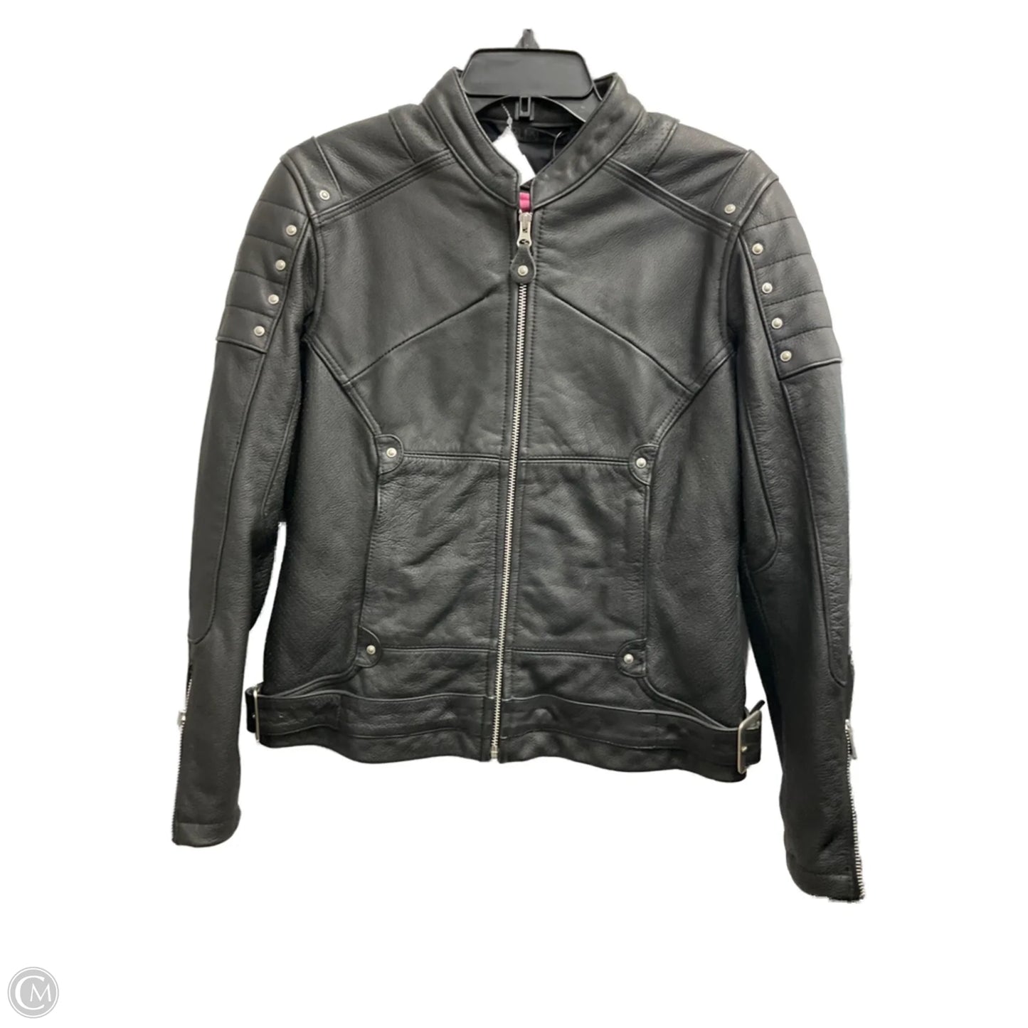 Jacket Leather By Cmb In Black, Size: S