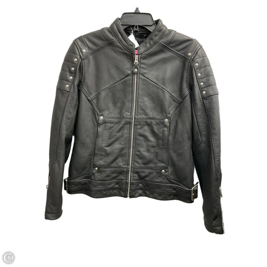 Jacket Leather By Cmb In Black, Size: S