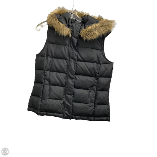 Vest Puffer & Quilted By Talbots In Black, Size: 8