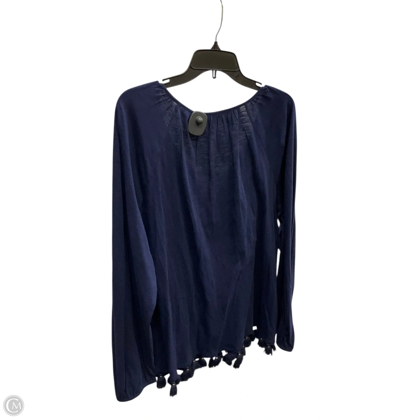 Top Long Sleeve Designer By Lilly Pulitzer In Blue, Size: Xl