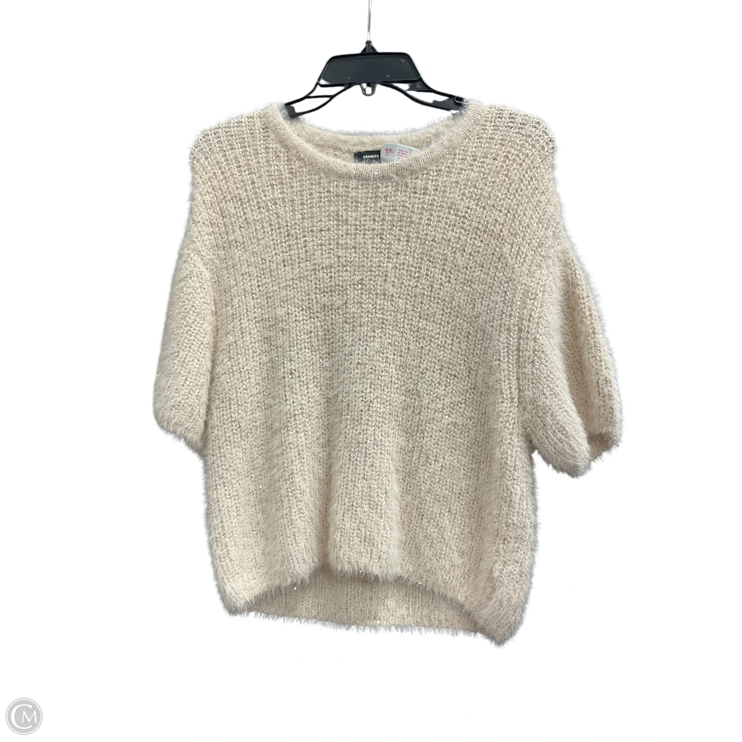 Sweater By Express In White, Size: Xs