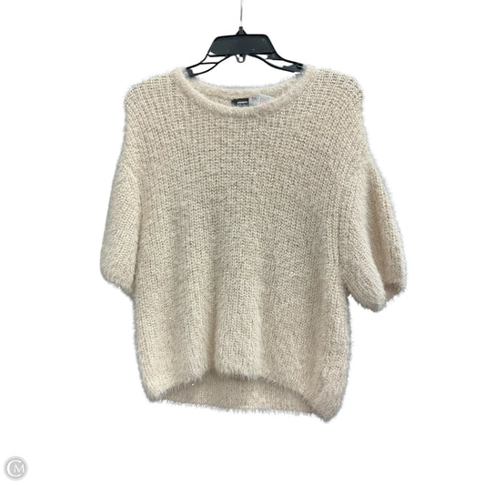Sweater By Express In White, Size: Xs