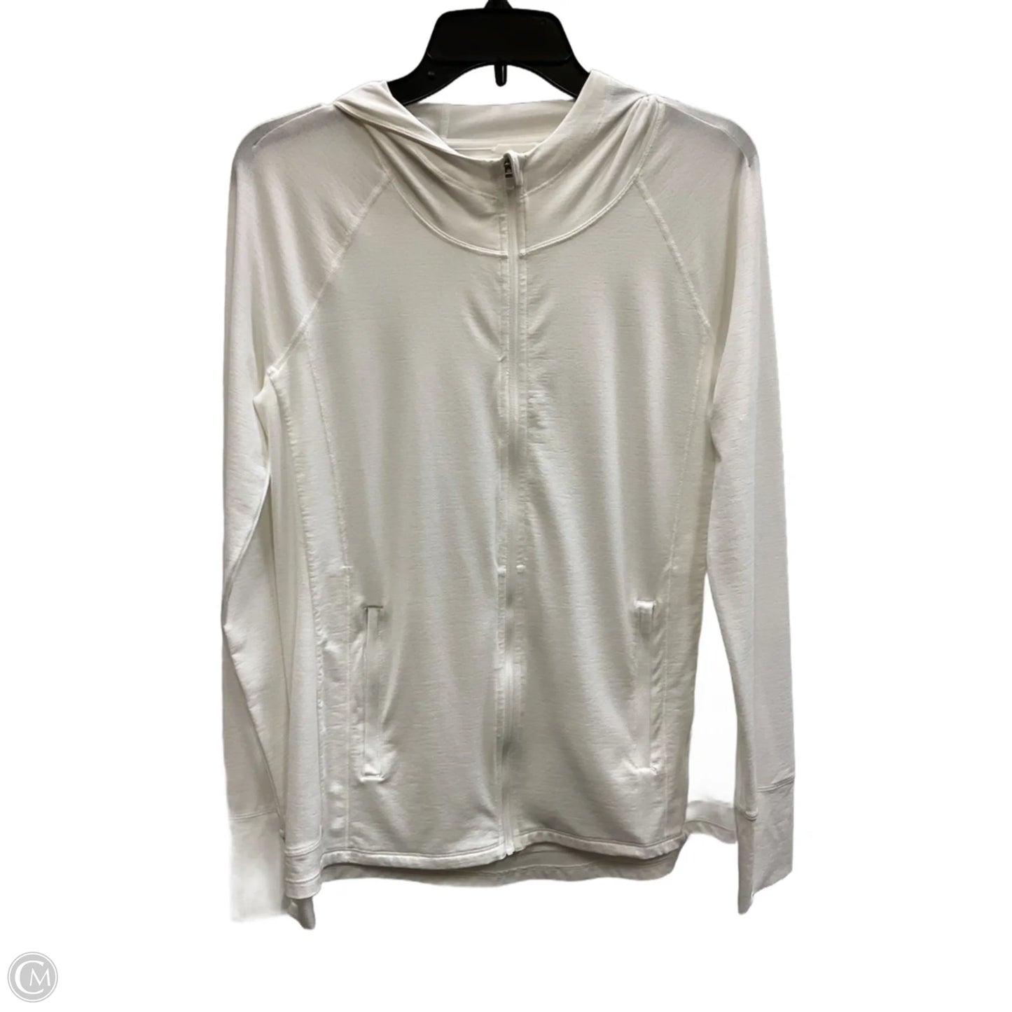 Athletic Jacket By Athleta In White, Size: S