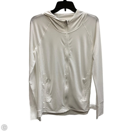 Athletic Jacket By Athleta In White, Size: S