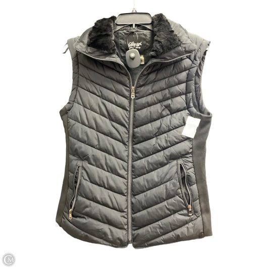 Vest Puffer & Quilted By Clothes Mentor In Black, Size: L