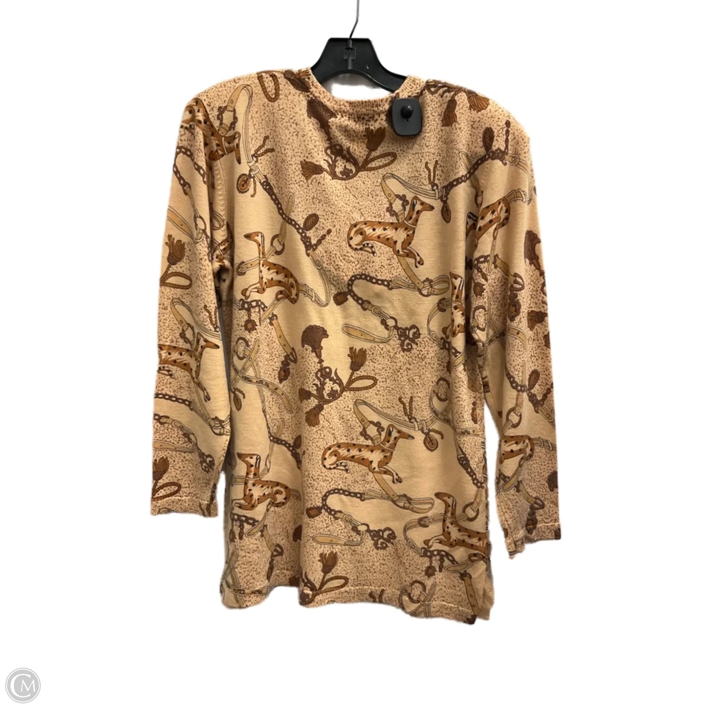 Top Long Sleeve By Clothes Mentor In Brown, Size: M