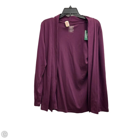Cardigan By L.l. Bean In Purple, Size: M