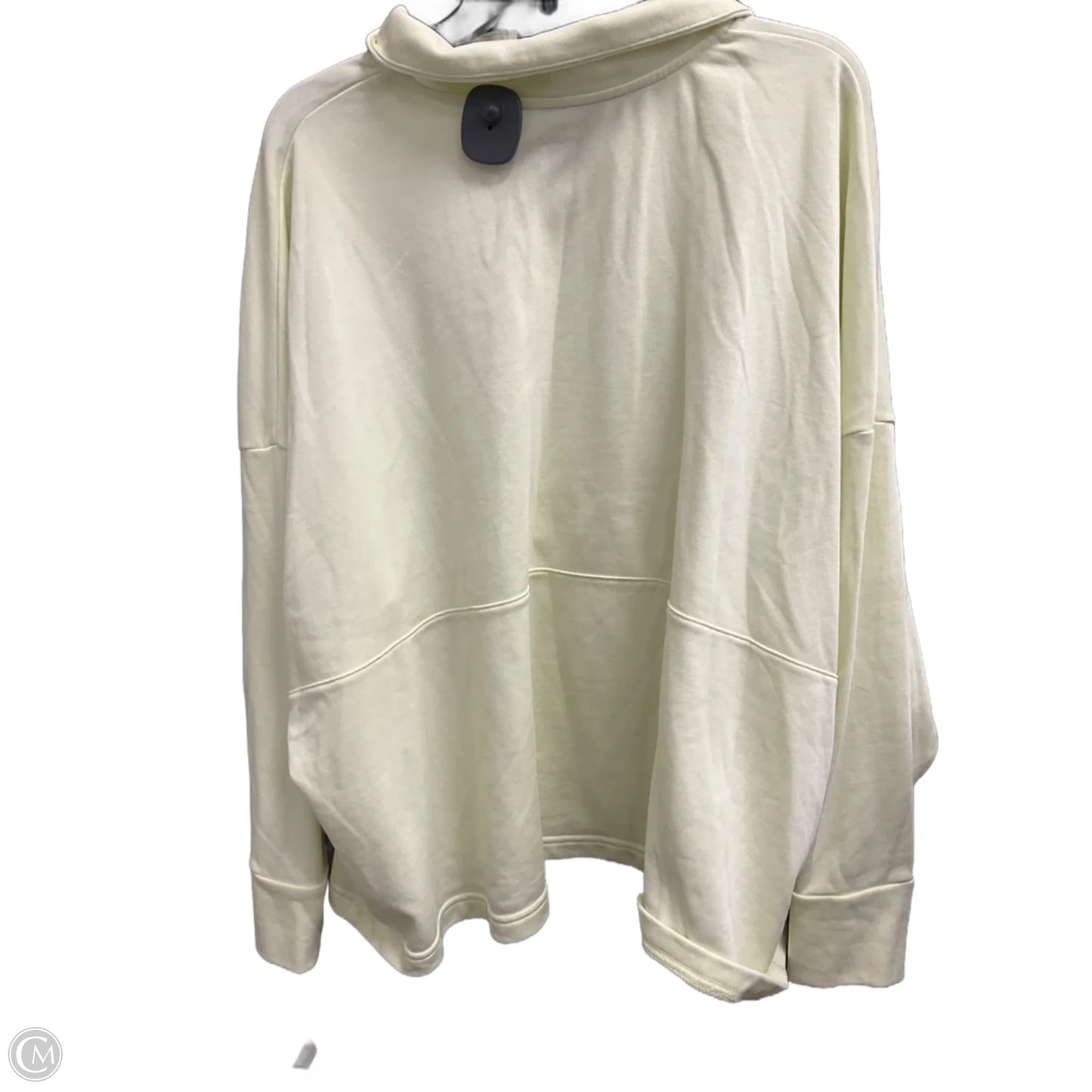 Athletic Top Long Sleeve Collar By Under Armour In Green, Size: 1x