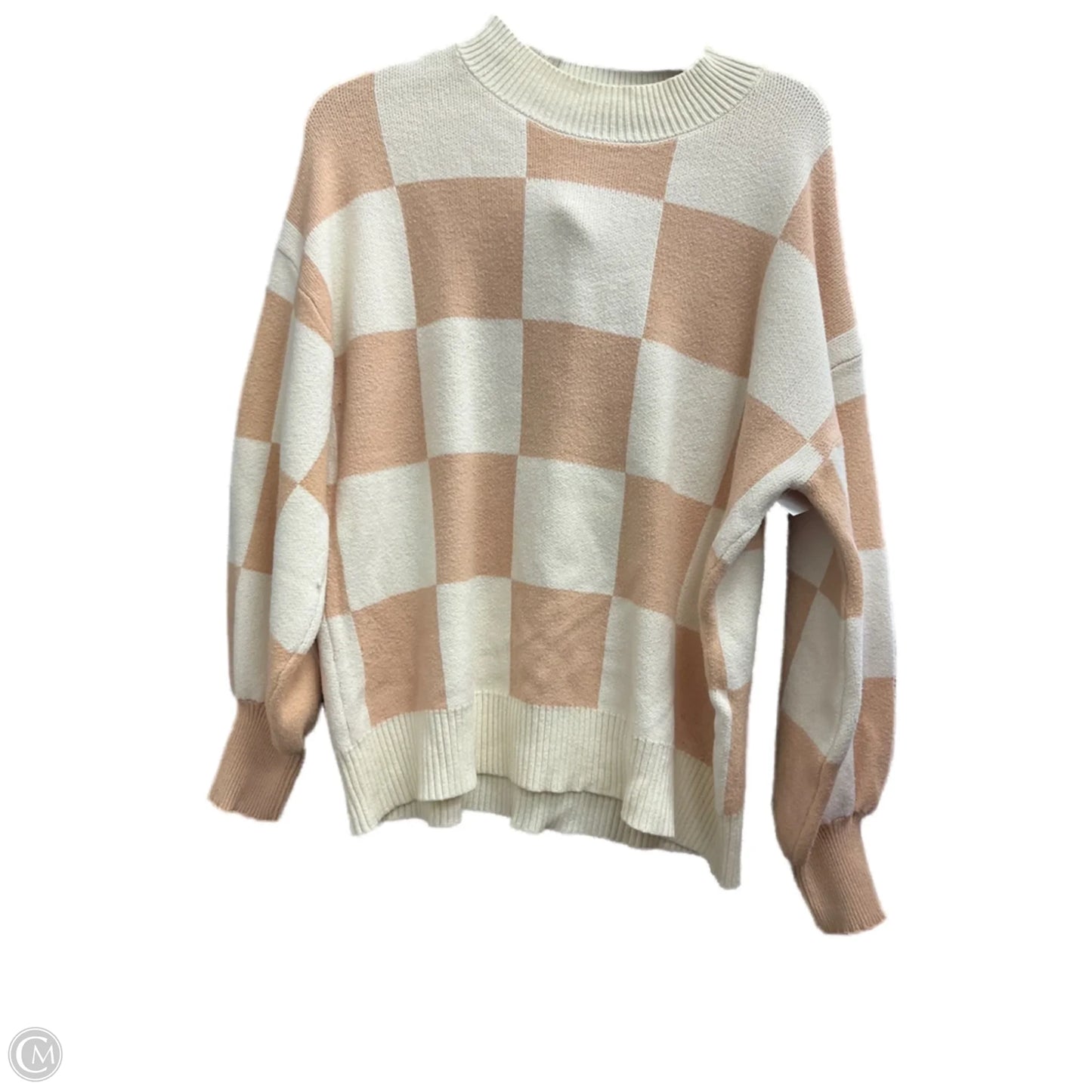 Sweater By Zesica In Checkered Pattern, Size: Xl