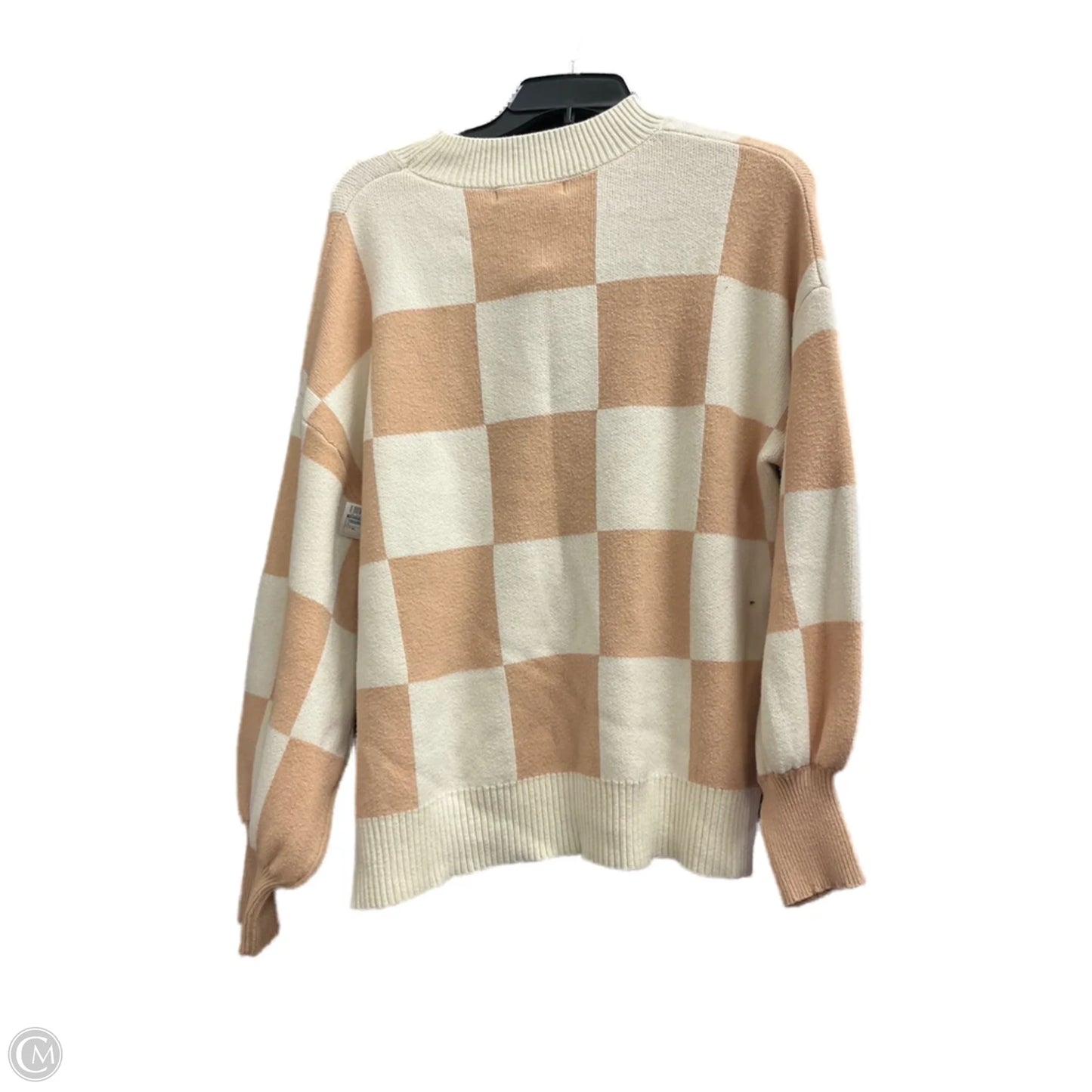 Sweater By Zesica In Checkered Pattern, Size: Xl