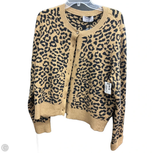 Cardigan By Old Navy In Animal Print, Size: Xl