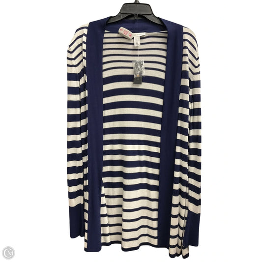 Cardigan By White House Black Market In Striped Pattern, Size: L