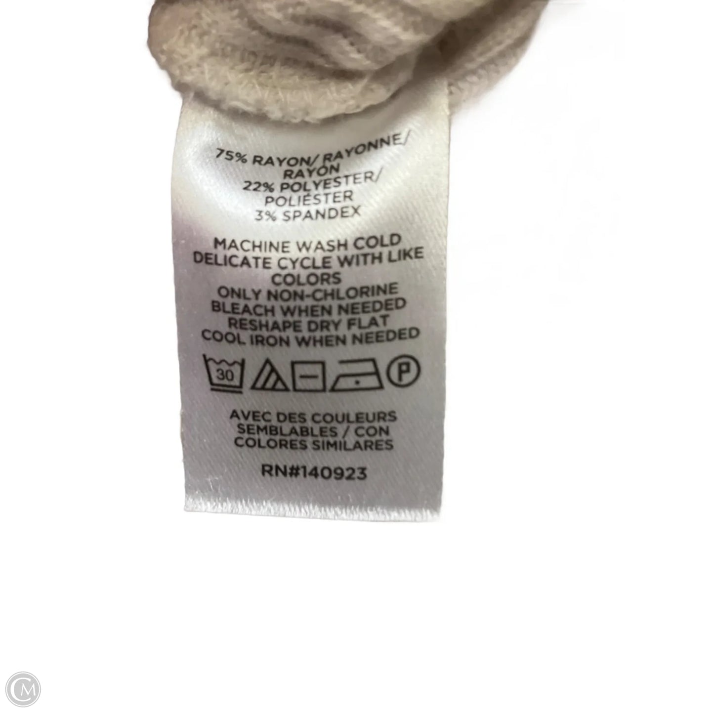 Top Long Sleeve By Loft In Beige, Size: S