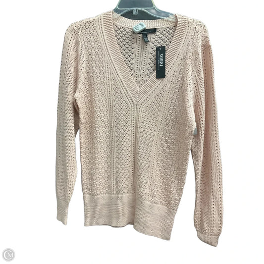 Top Long Sleeve By White House Black Market In Pink, Size: M