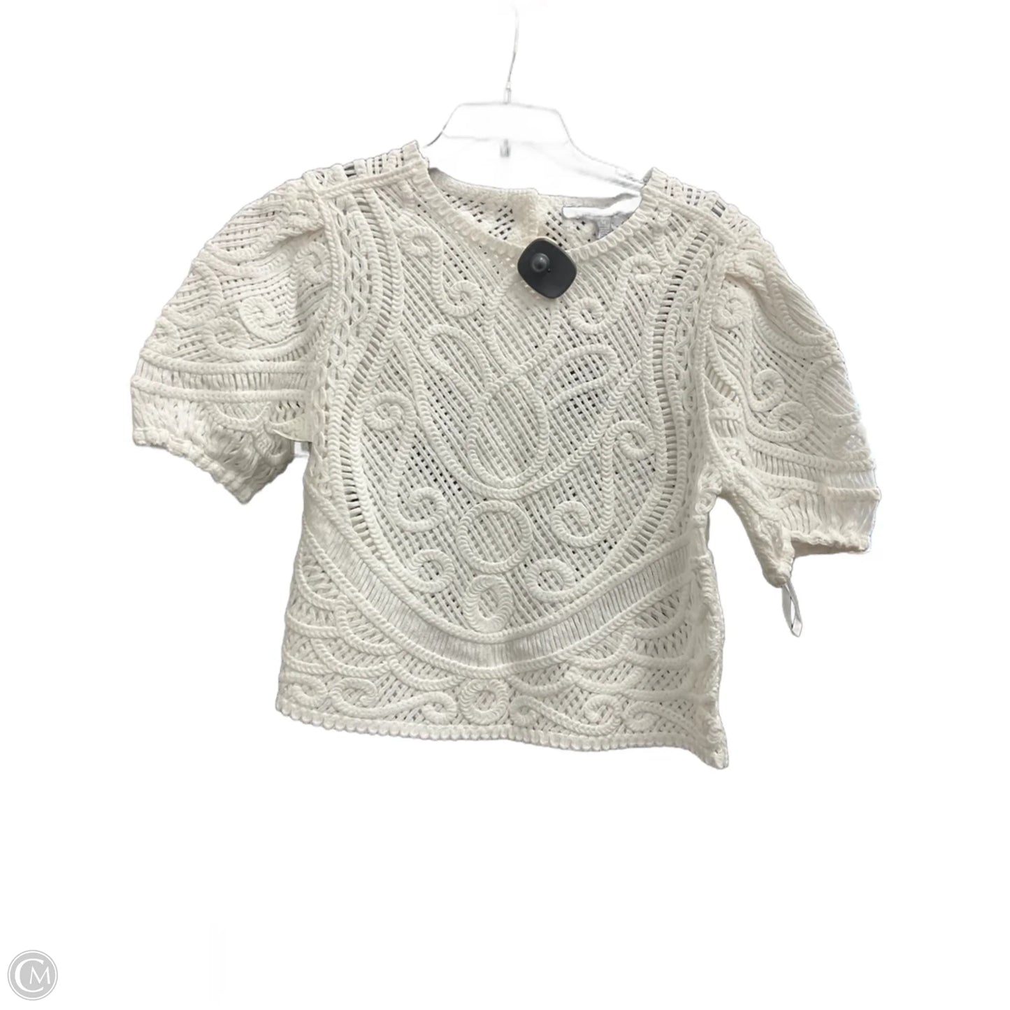 Top Short Sleeve By White House Black Market In White, Size: M
