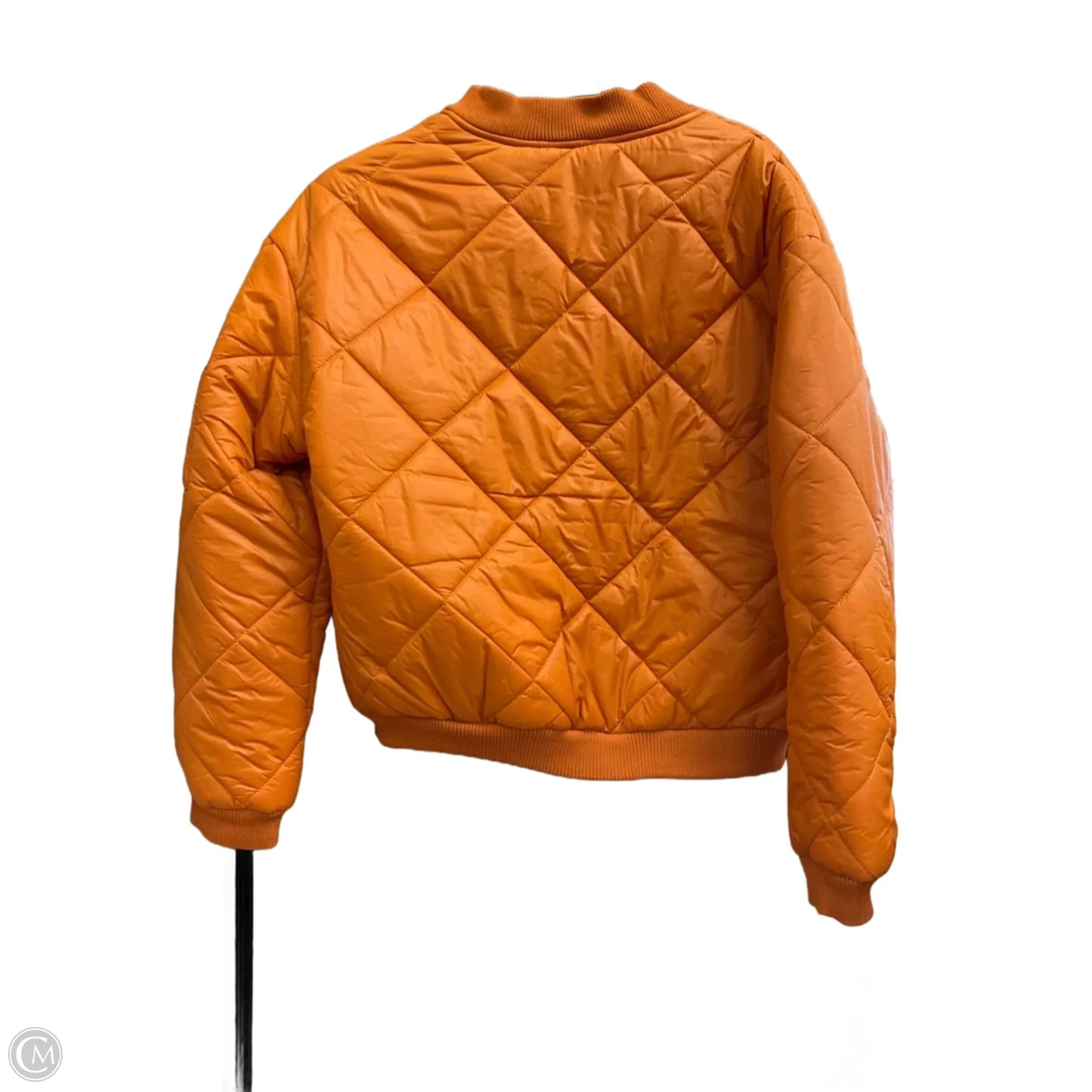 Coat Puffer & Quilted By Cider In Orange, Size: S