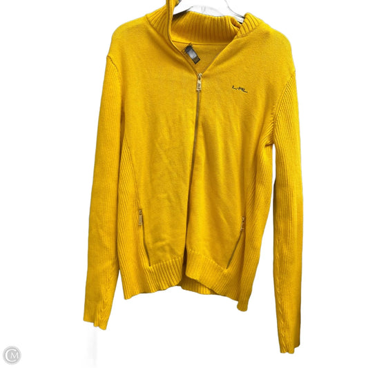 Cardigan By Lauren By Ralph Lauren In Yellow, Size: Xl