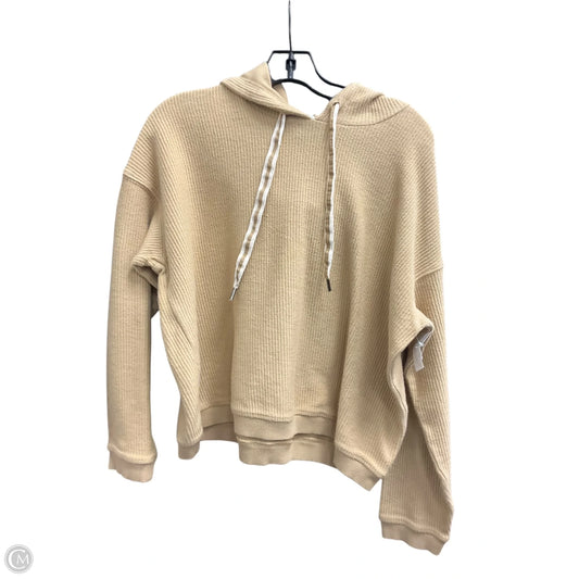 Sweatshirt Hoodie By Aerie In Beige, Size: M