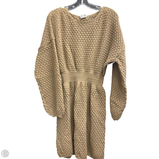 Dress Sweater By Cupshe In Brown, Size: L