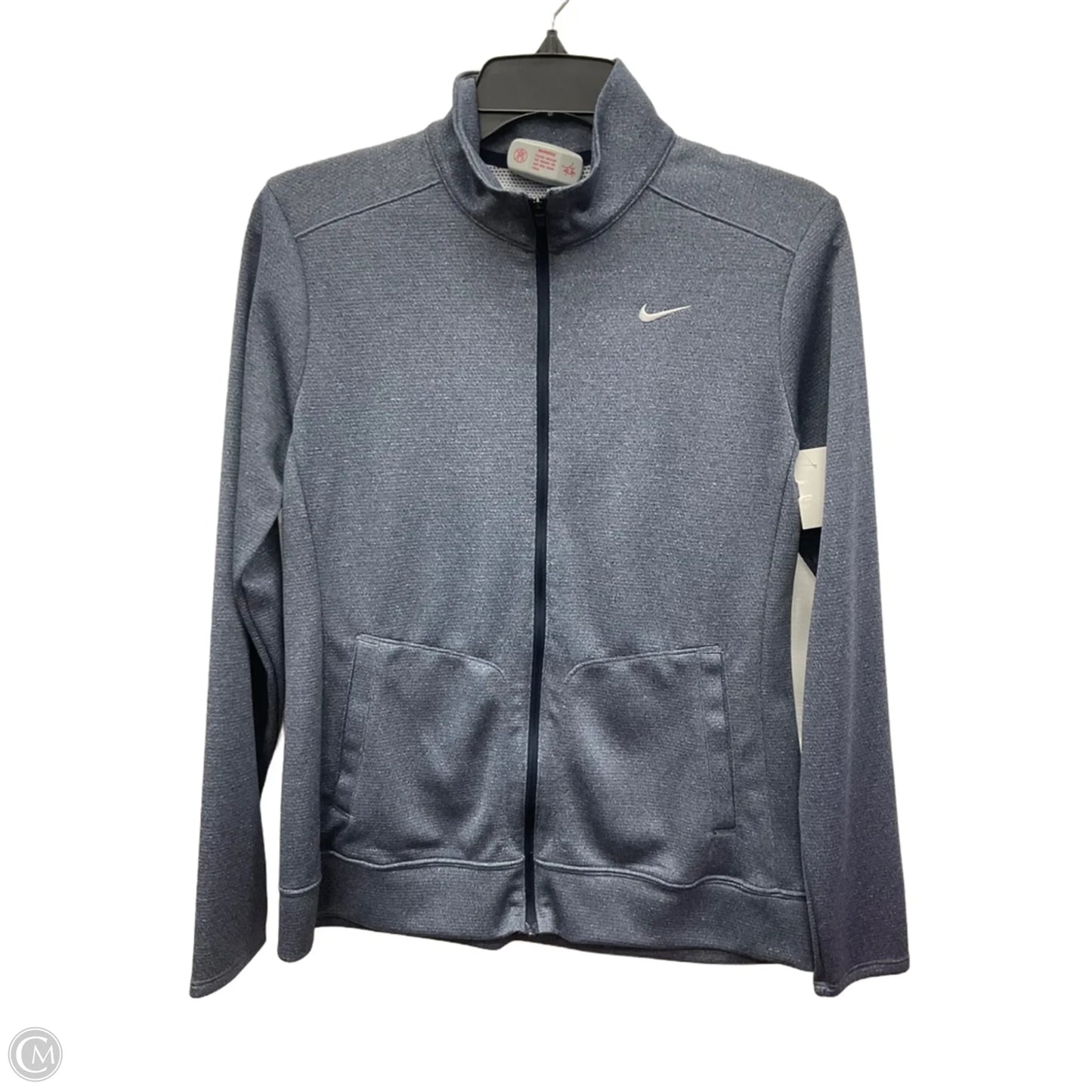 Athletic Jacket By Nike Apparel In Blue, Size: S