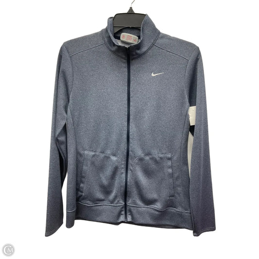 Athletic Jacket By Nike Apparel In Blue, Size: S