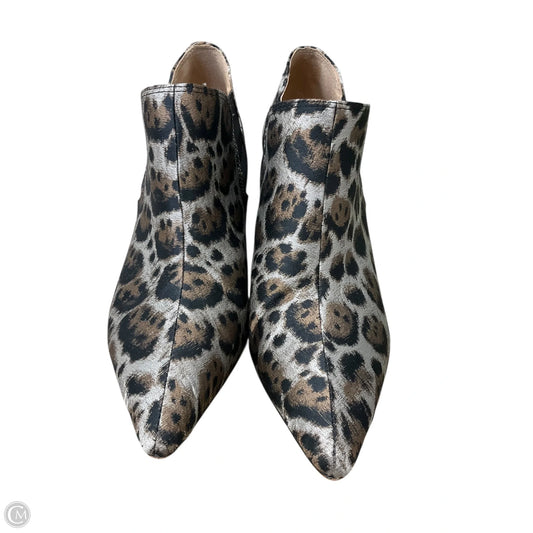 Boots Ankle Heels By Antonio Melani In Animal Print, Size: 7