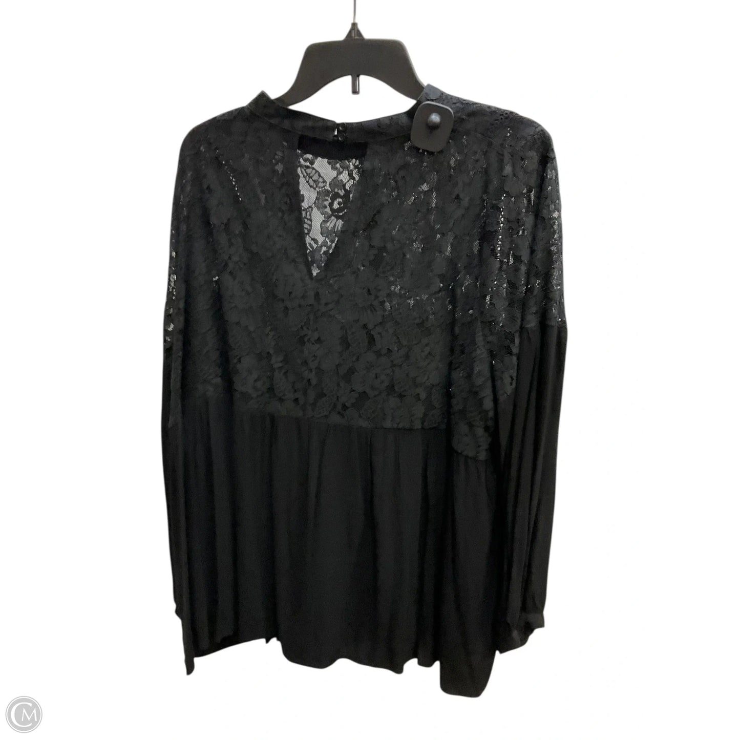 Top Long Sleeve By Honey Punch In Black, Size: 2x