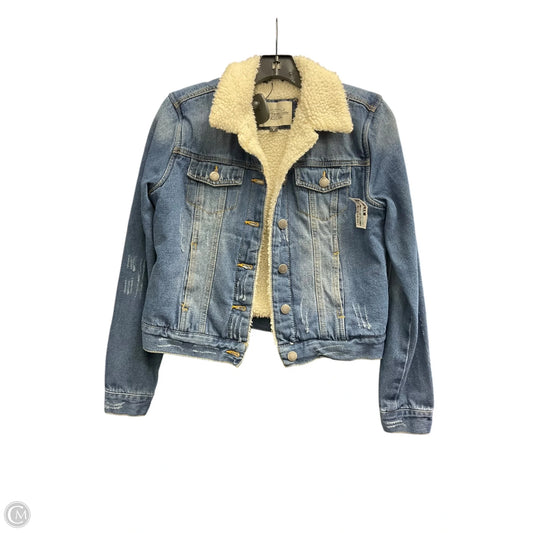 Jacket Denim By Clothes Mentor In Blue Denim, Size: S
