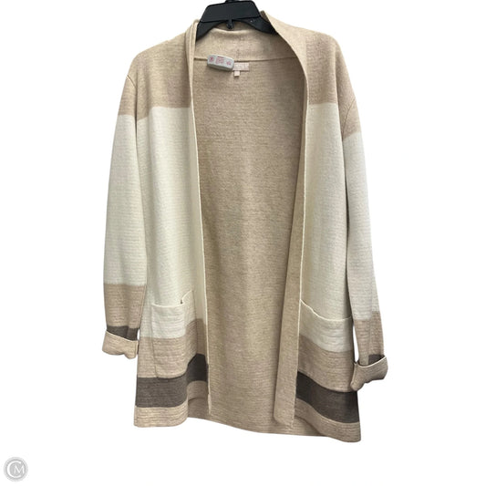Cardigan By Clothes Mentor In Beige, Size: L