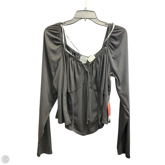 Top Long Sleeve By Arula In Black, Size: 1x