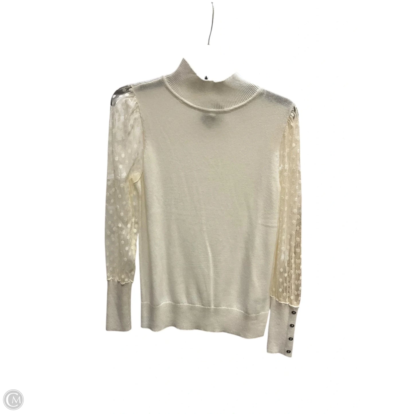 Top Long Sleeve By Talbots In White, Size: S