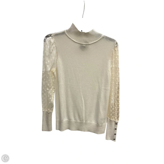 Top Long Sleeve By Talbots In White, Size: S