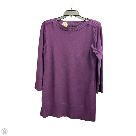 Top Long Sleeve By Adrienne Vittadini In Purple, Size: Xl