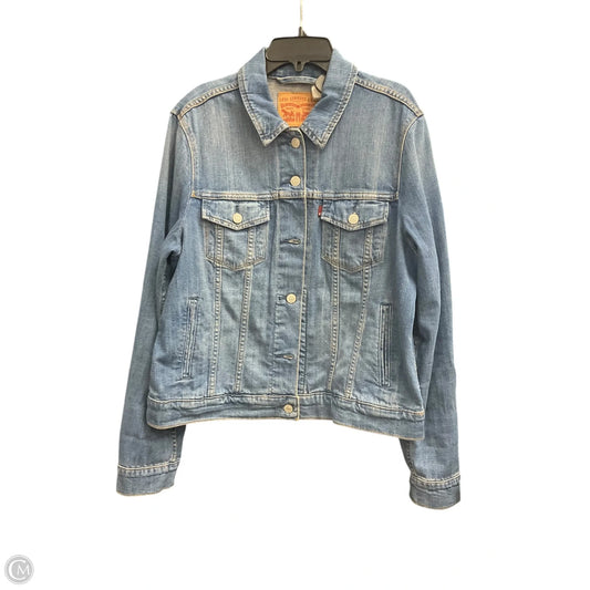 Jacket Denim By Levis In Blue Denim, Size: Xl