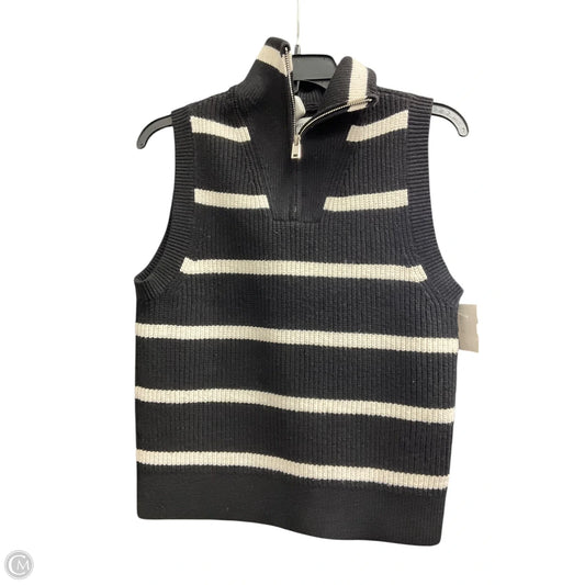 Vest Sweater By Nine West In Black & White, Size: S