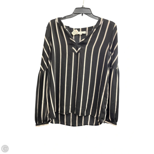 Top Long Sleeve By Loft In Striped Pattern, Size: S