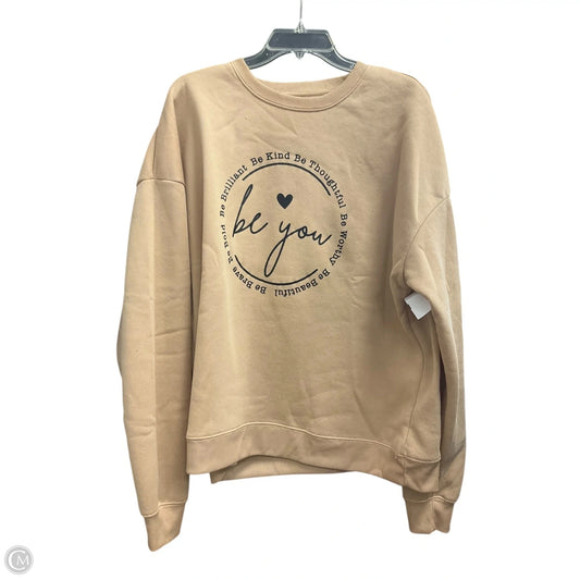 Sweatshirt Crewneck By Cme In Brown, Size: L