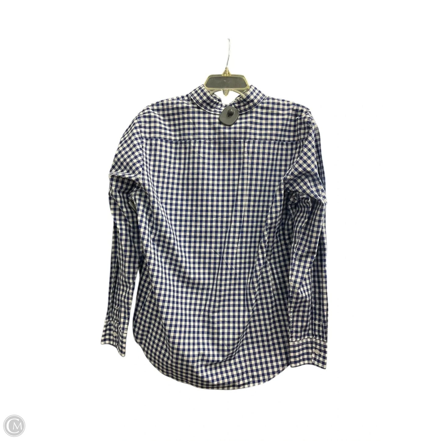 Blouse Long Sleeve By Ralph Lauren In Checkered Pattern, Size: Xl