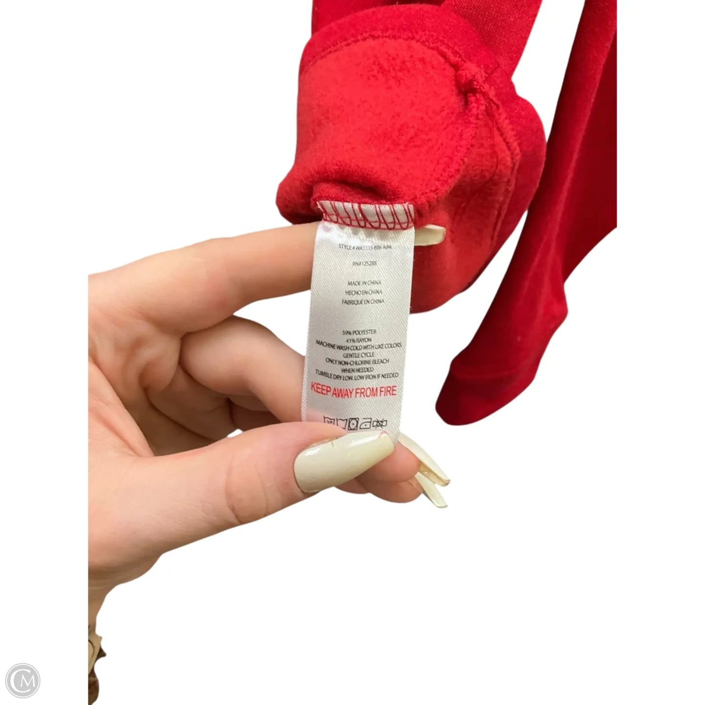 Sweatshirt Crewneck By Rae Dunn In Red, Size: L