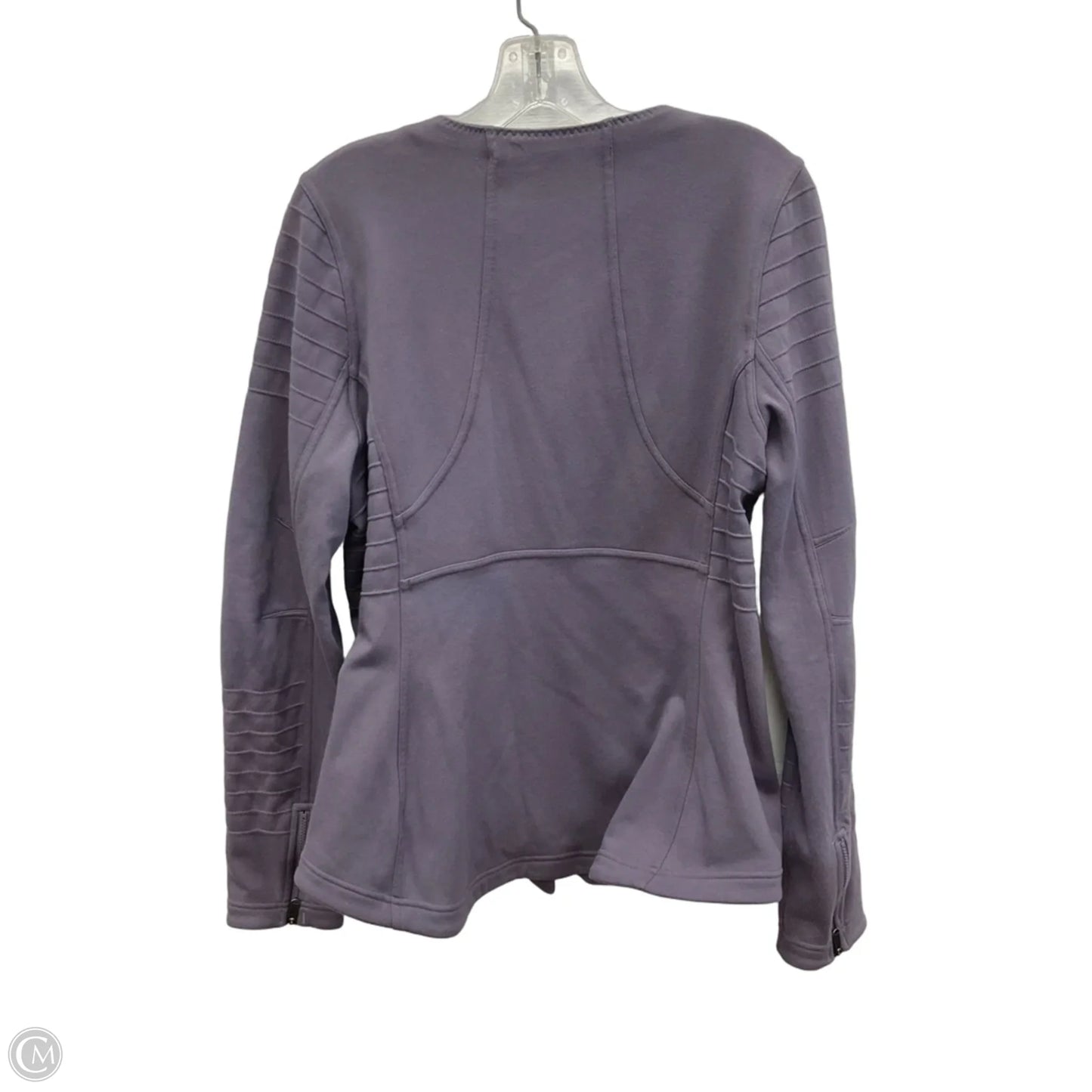 Athletic Jacket By Athleta In Purple, Size: L